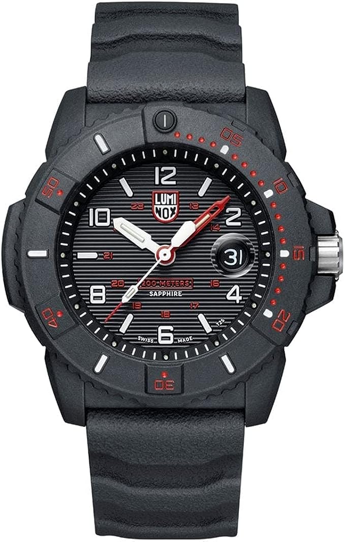 Luminox Navy Seal 45MM QTZ Black Dial Rubber Strap Men's Watch XS