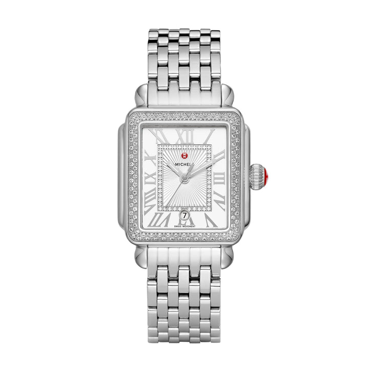 Michele Deco Madison Mid Stainless Diamond Watch - Tivoli Jewelers