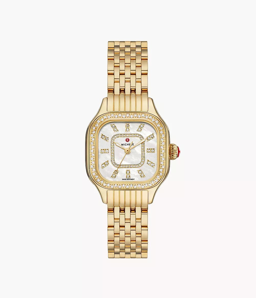 Michele Meggie Gold Diamond Stainless Steel Watch – Tivoli  display picture 2