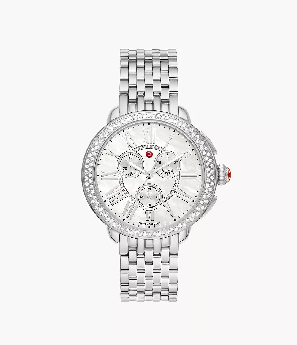 Michele Serein Stainless Steel Diamond Watch – Tivoli Jewelers