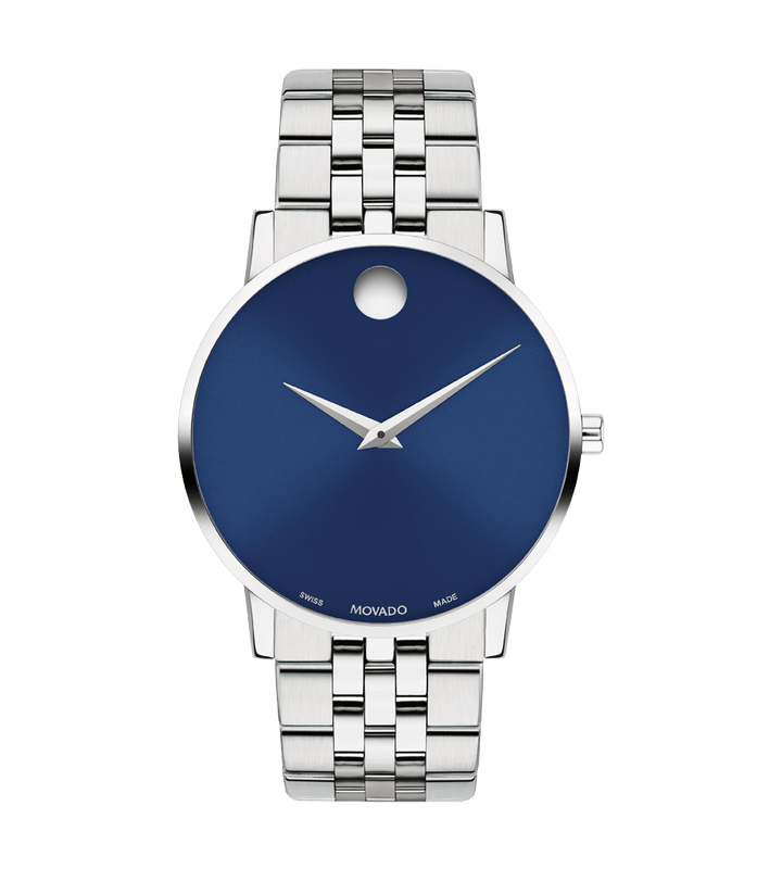 movado 腕時計 Movado Museum Classic Stainless Steel Navy Dial – Tivoli Jewelers