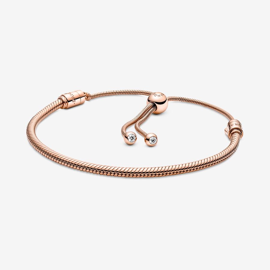 Pandora Moments Snake Chain Slider Bracelet - Tivoli Jewelers