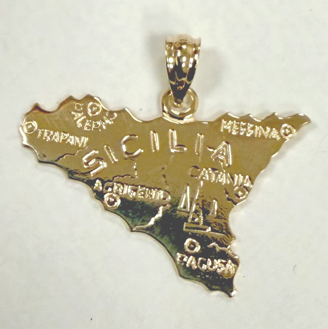 14K Yellow Gold Sicily Pendant - Tivoli Jewelers