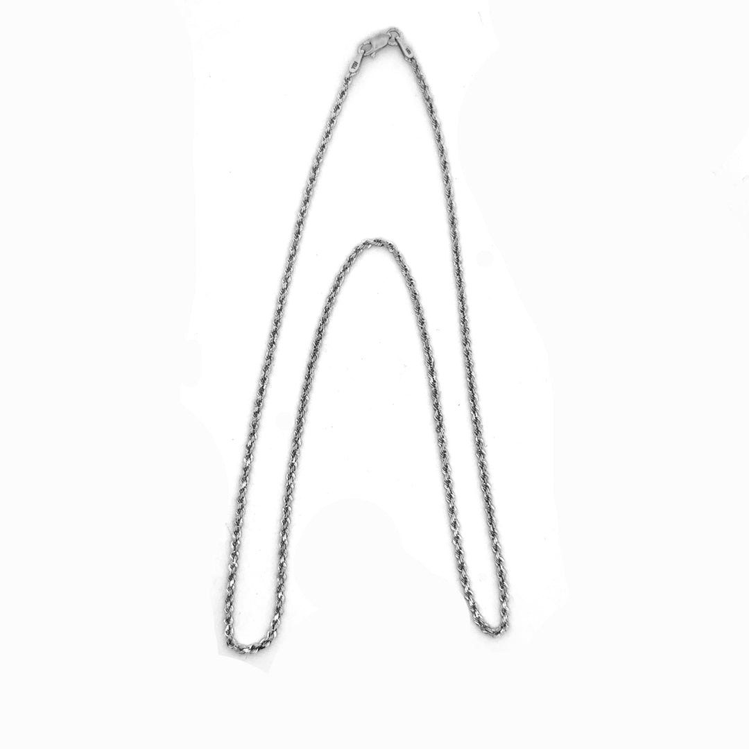 Classic Diamond Cut Rope Chain 14 Karat