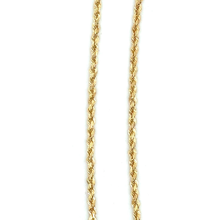 Classic Diamond Cut Rope Chain 14 Karat - Tivoli Jewelers