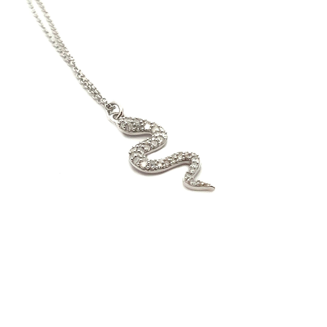 14K White Gold Snake Necklace - Tivoli Jewelers