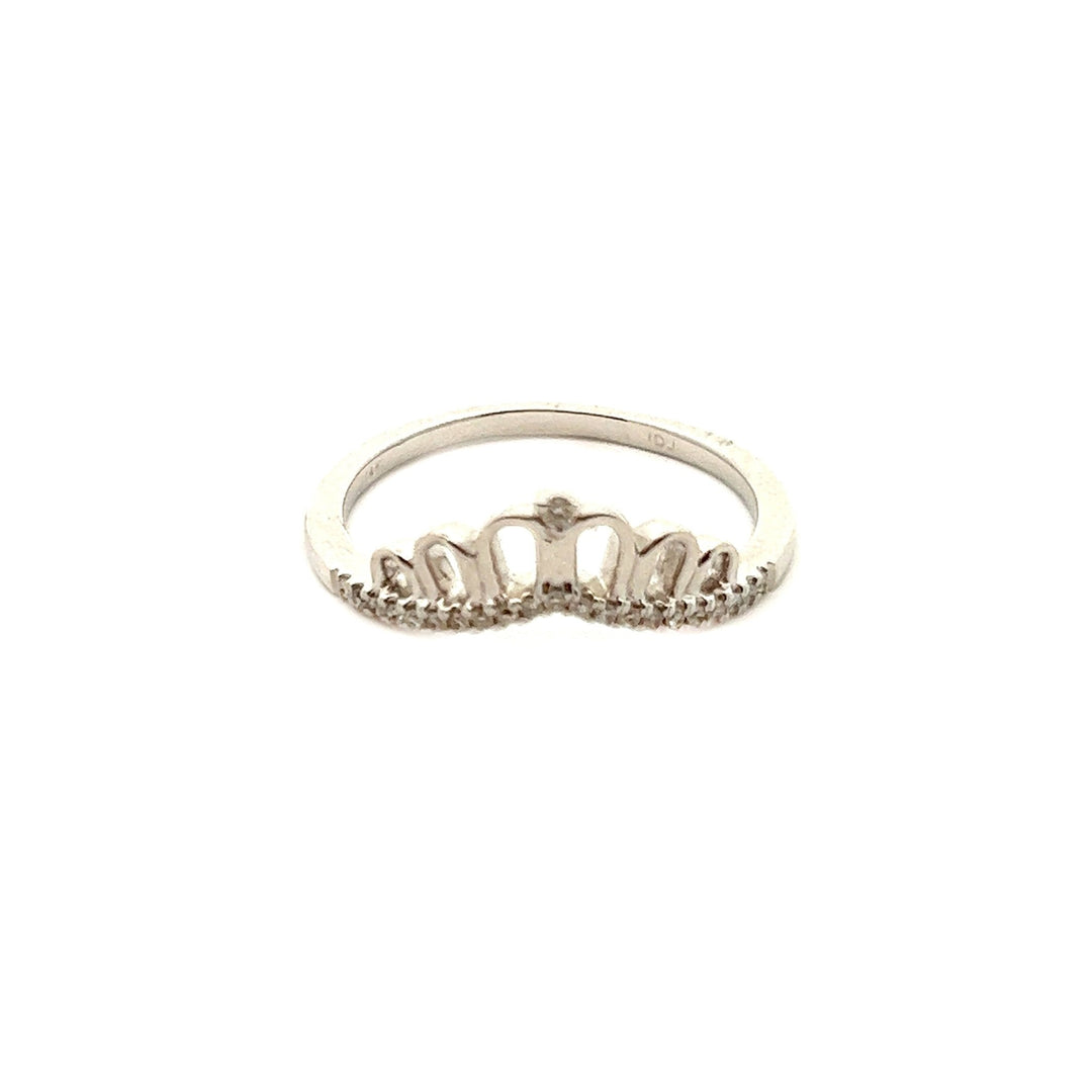 14K White Gold Tiara Ring - Tivoli Jewelers