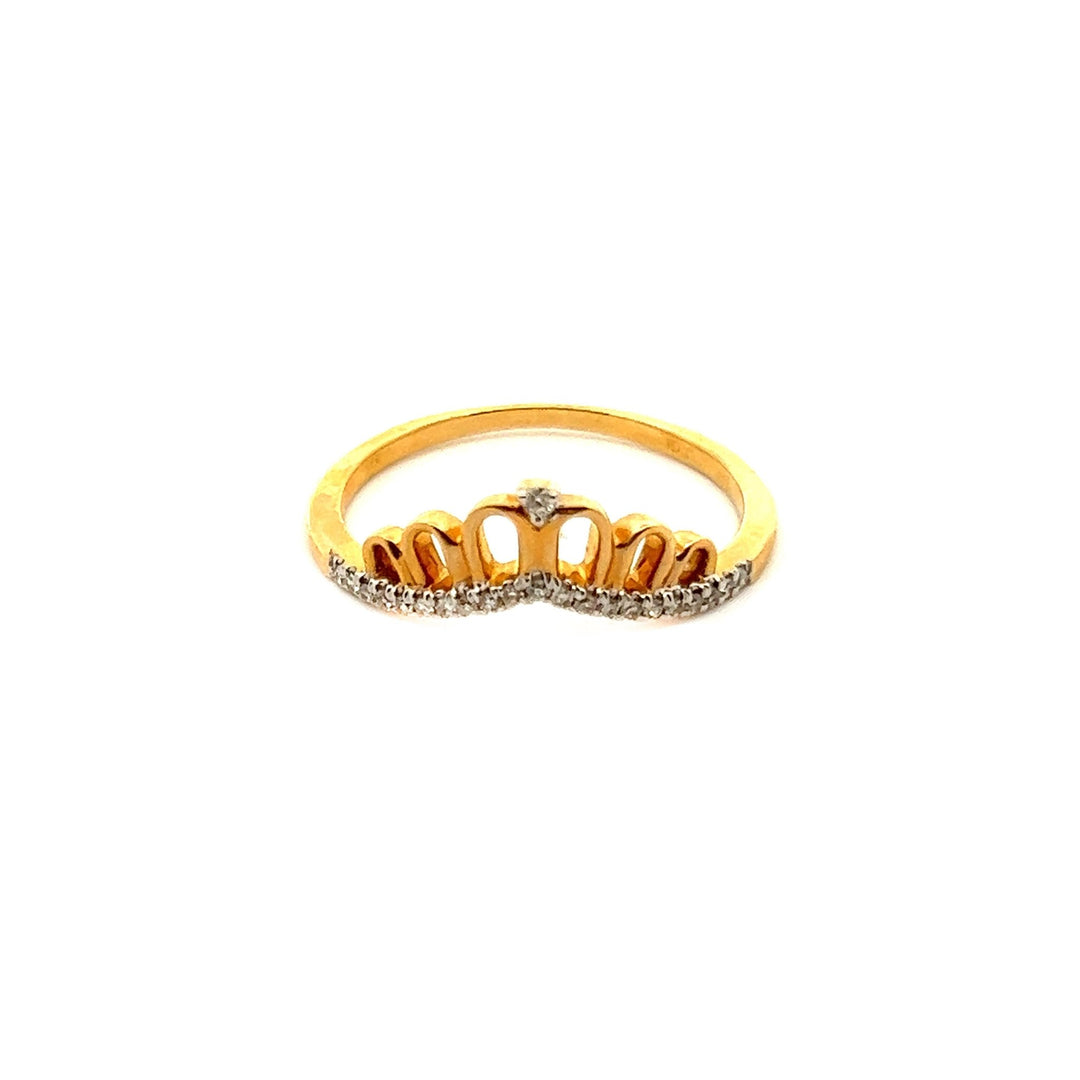 14K Yellow Gold Tiara Diamond Ring - Tivoli Jewelers