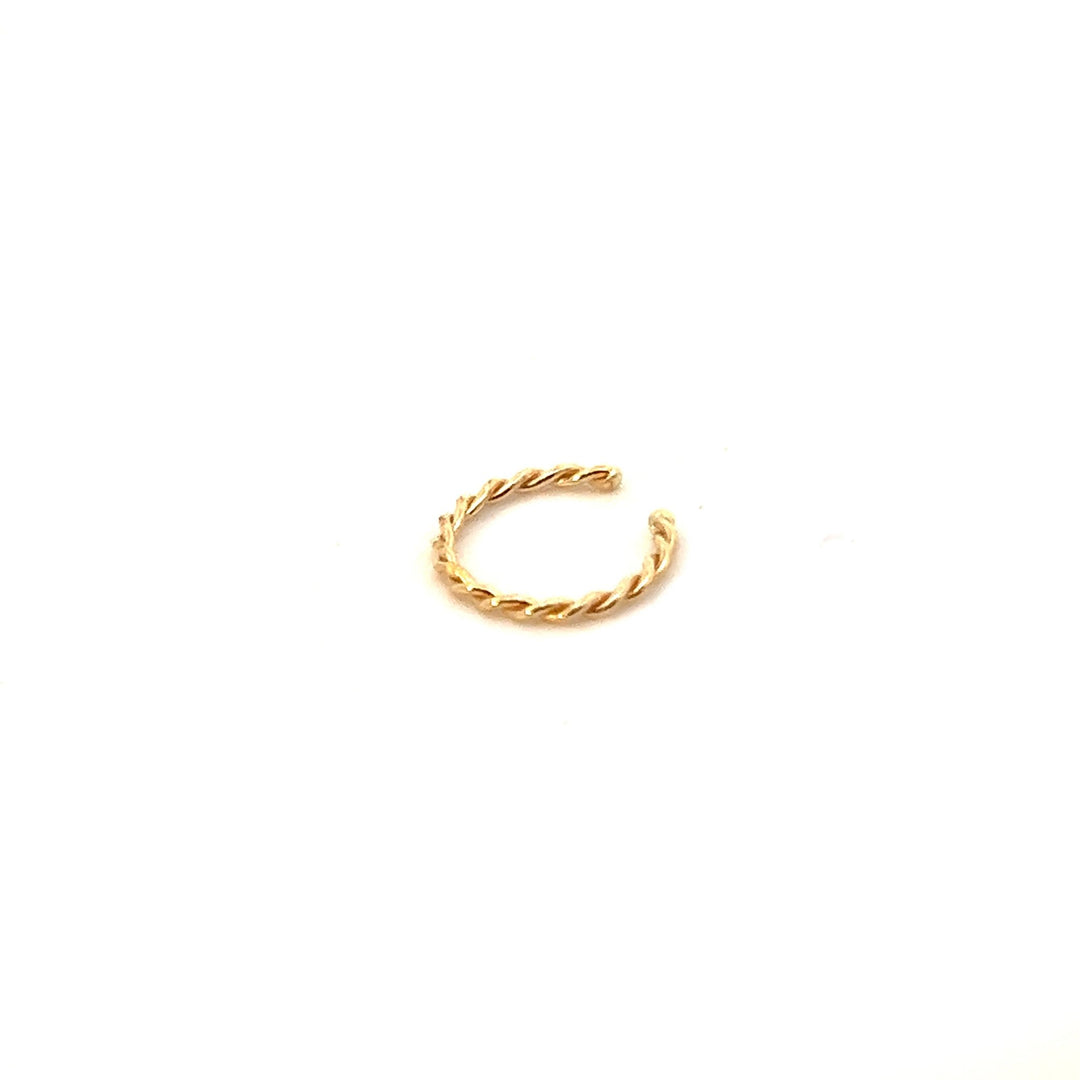 14K Yellow Gold Twisted Ear Cuff - Tivoli Jewelers