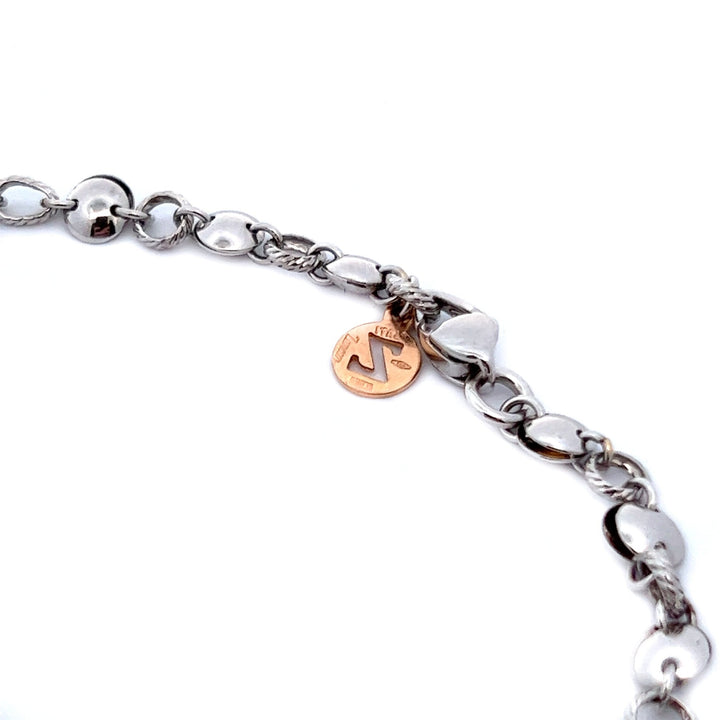 18K White Gold Lariat Necklace with Diamond Pendant - Tivoli Jewelers
