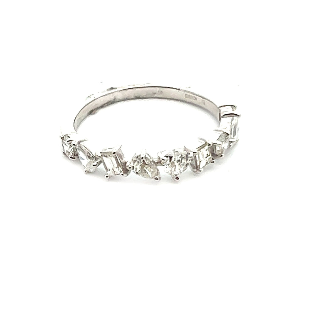 18K White Gold Multi-Shape Diamond Ring - Tivoli Jewelers