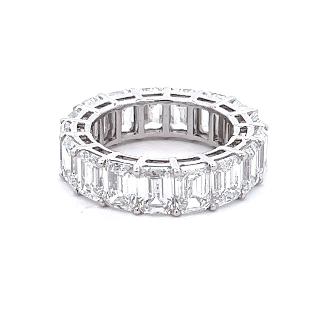 Diamond Eternity Ring 14Karat Lab Grown Emerald Cut Diamonds - Tivoli Jewelers
