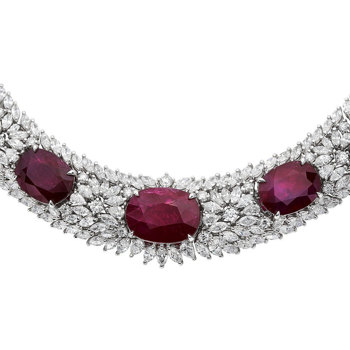 Diamond & Ruby Collar Necklace - Tivoli Jewelers