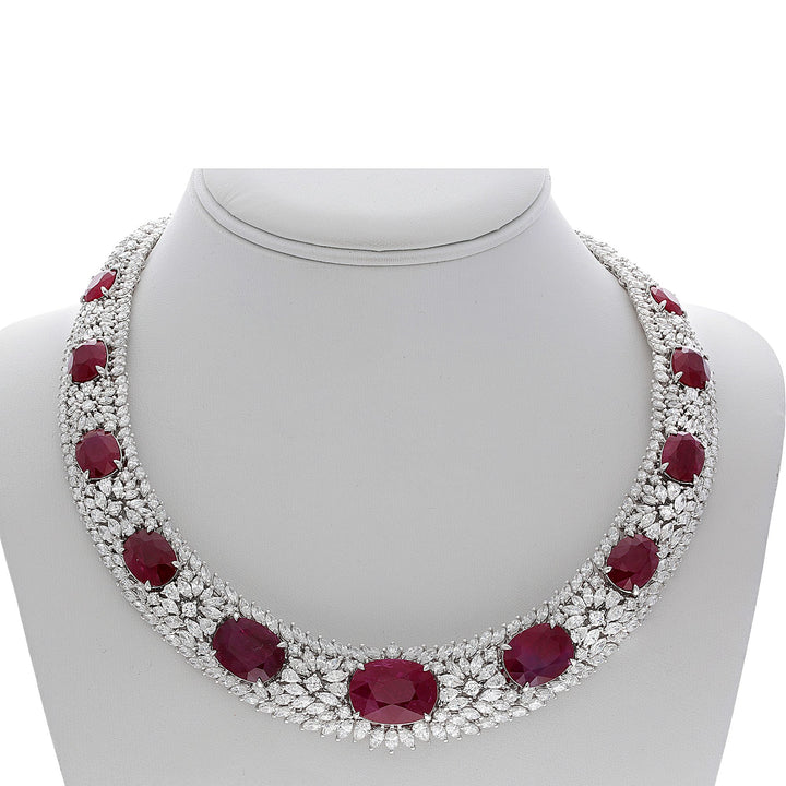 Diamond & Ruby Collar Necklace - Tivoli Jewelers