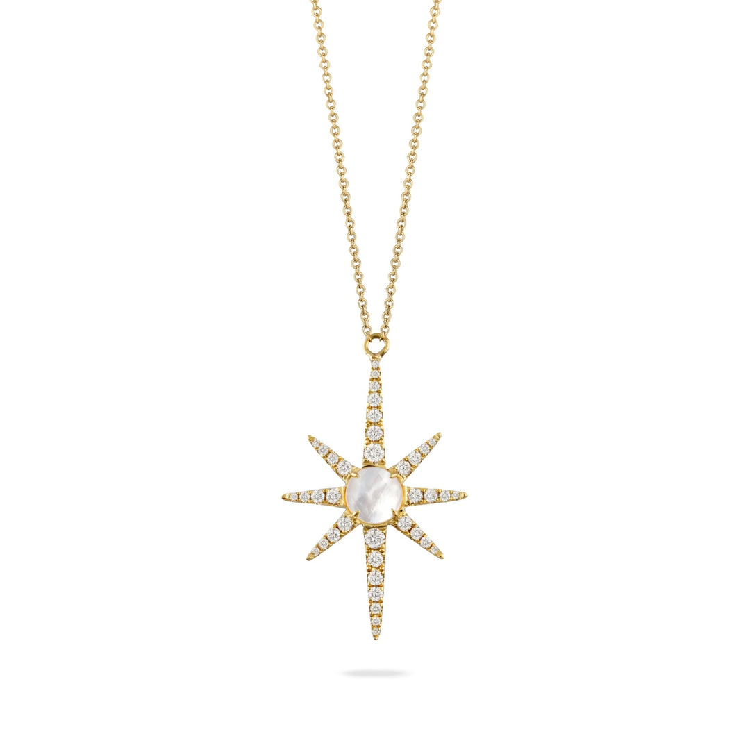 Doves by Doron Paloma Mother of Pearl and Diamond North Star Necklace - Tivoli Jewelers