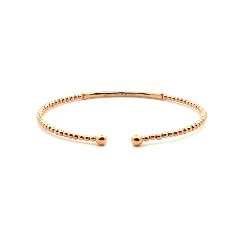 Gabriel & Co. 14k Rose Gold Bujukan Split Cuff Bracelet - Tivoli Jewelers