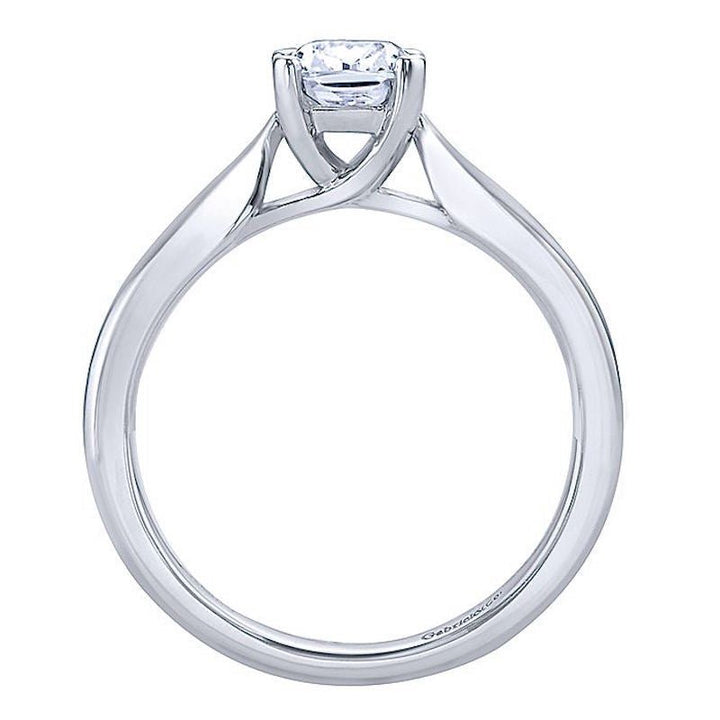Gabriel & Co 14K White Gold Jamie Solitaire Diamond Engagement Ring - Tivoli Jewelers