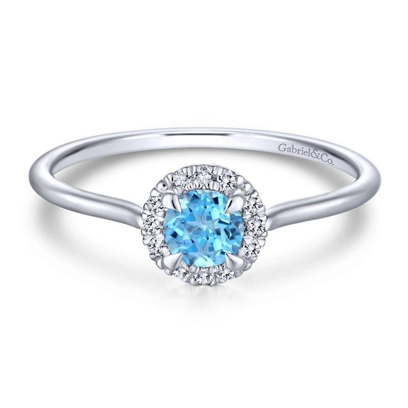 Gabriel & Co. 14k White Gold Lusso Color Diamond Ring - Tivoli Jewelers
