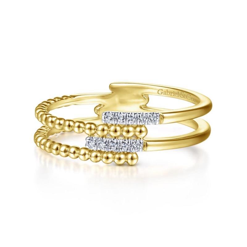 Gabriel & Co. 14k Yellow Gold Bujukan Diamond Ring - Tivoli Jewelers