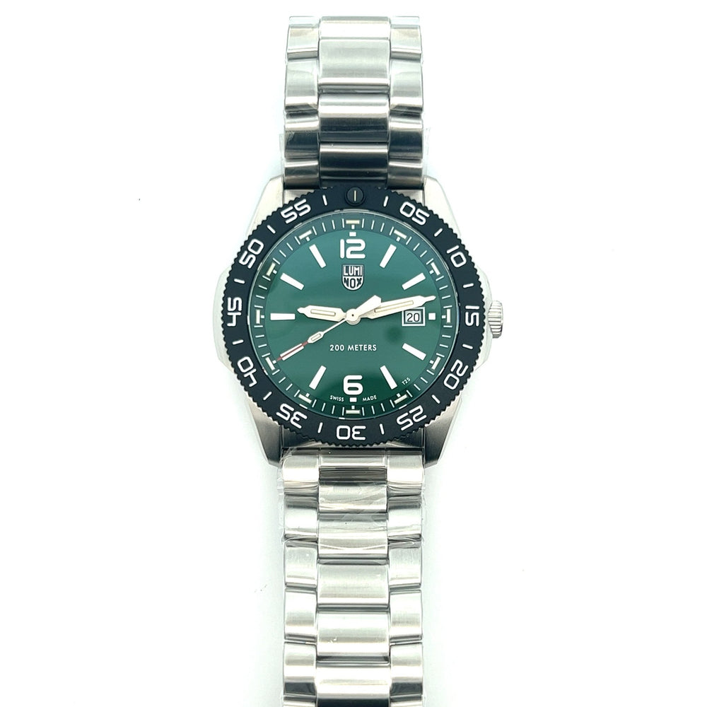 Luminox Pacific Diver 3120 Series Green Dial Stainless Steel Dive Watch | 44mm | XS.3135 - Tivoli Jewelers