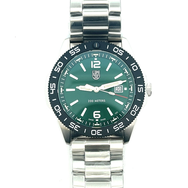 Luminox Pacific Diver 3120 Series Green Dial Stainless Steel Dive Watch | 44mm | XS.3135 - Tivoli Jewelers