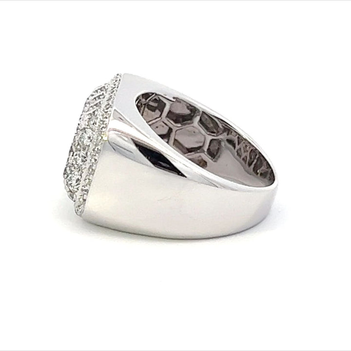 Men's 14Karat White Gold Pave Ring - Tivoli Jewelers
