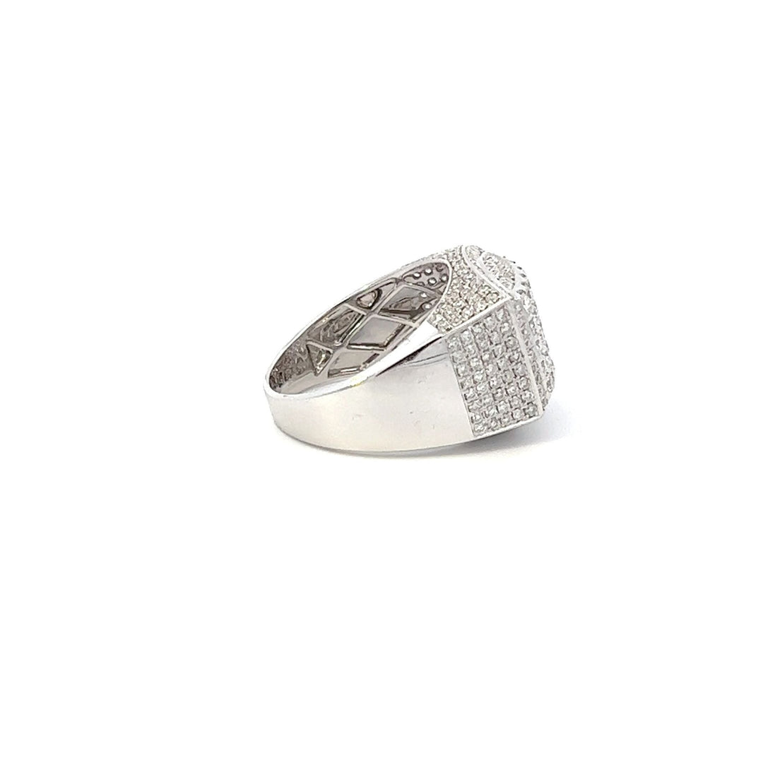Men's 14Karat White Gold Pave Ring - Tivoli Jewelers