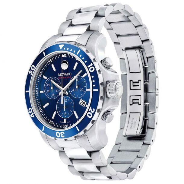 Men's Movado Series 800 Chronograph Watch | 42mm | 2600141 - Tivoli Jewelers