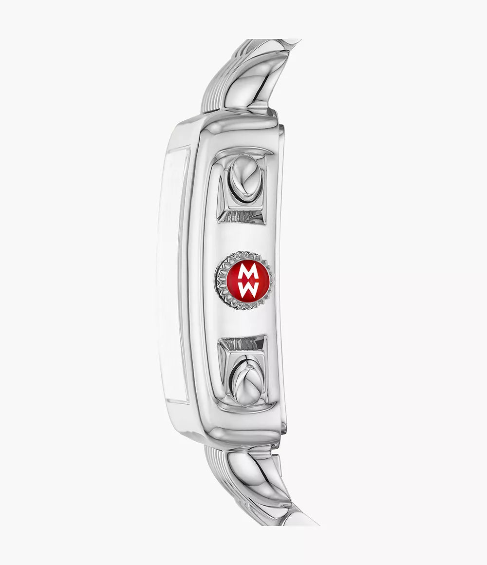 Michele Deco Diamond Stainless Steel Watch - Tivoli Jewelers