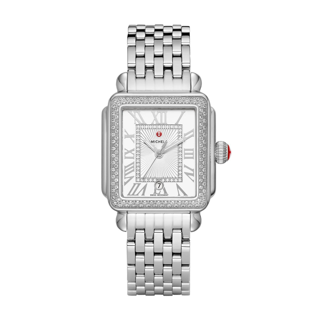 Michele Deco Madison Mid Stainless Diamond Watch - Tivoli Jewelers
