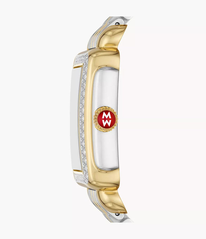 Michele Deco Mid Two-Tone Diamond Stainless Steel Watch - Tivoli Jewelers