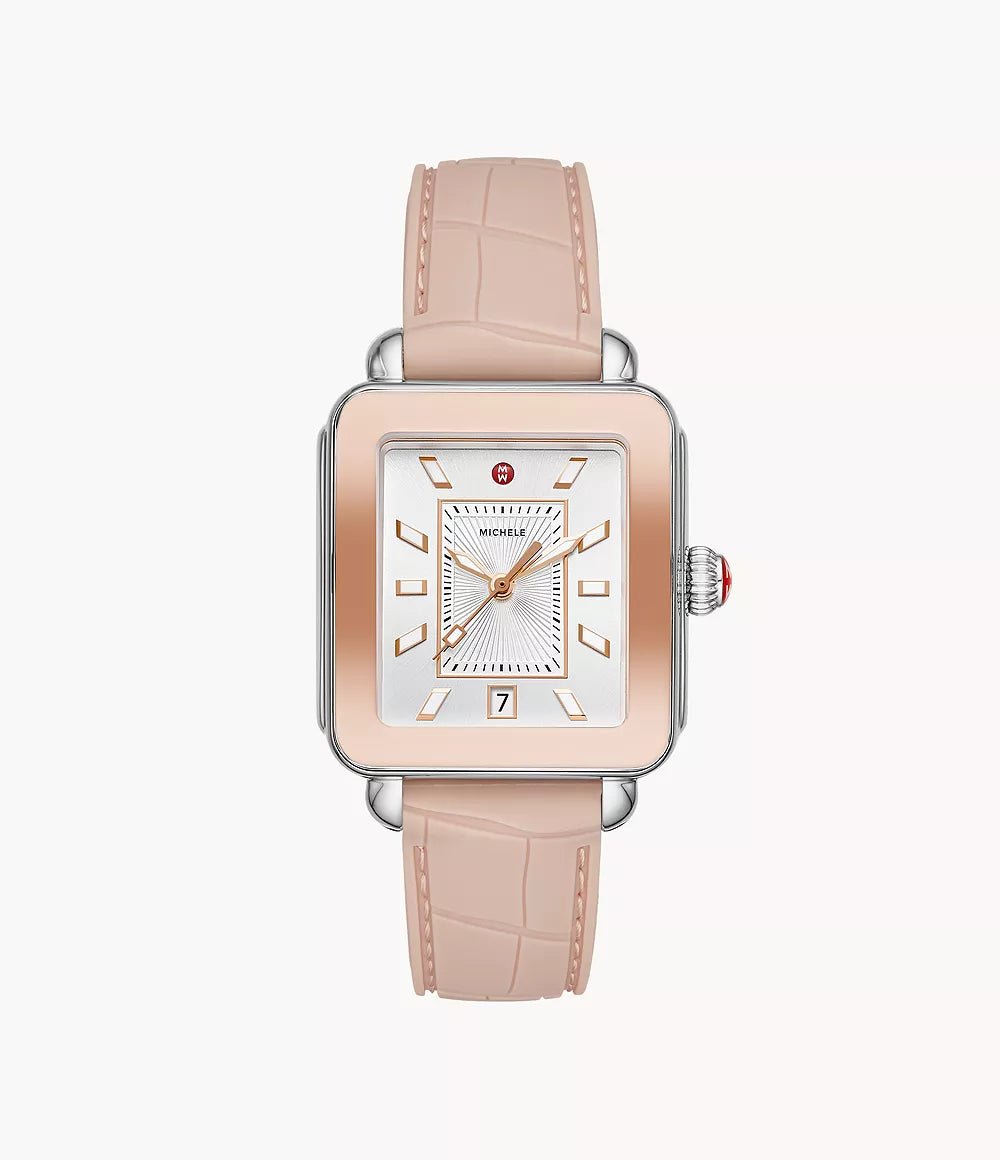 Michele Deco Sport Two-Tone Pink Gold Watch - Tivoli Jewelers