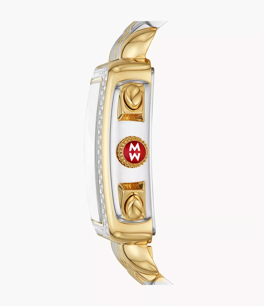Michele Deco Two-Tone 18k Gold Diamond Watch - Tivoli Jewelers