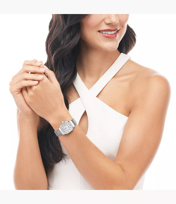 Michele Meggie Diamond Stainless Steel Watch - Tivoli Jewelers