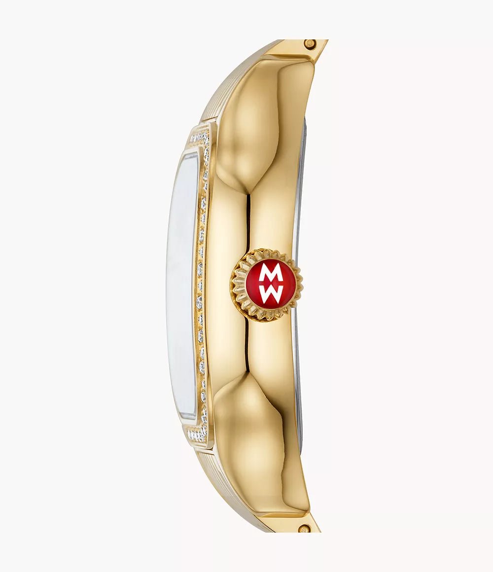 Michele Meggie Gold Diamond Stainless Steel Watch - Tivoli Jewelers