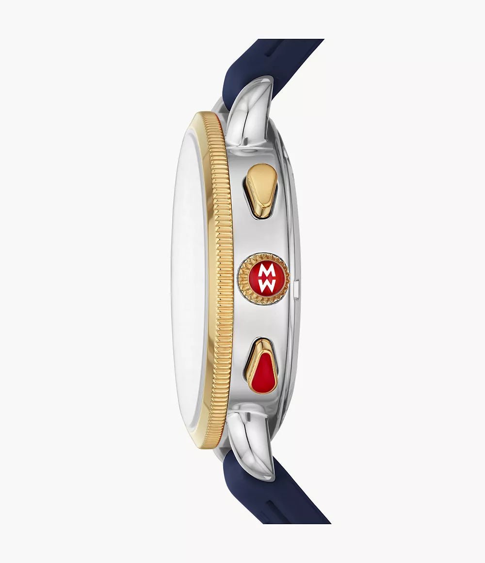 Michele Sporty Sport Sail Midnight Silicone Watch - Tivoli Jewelers