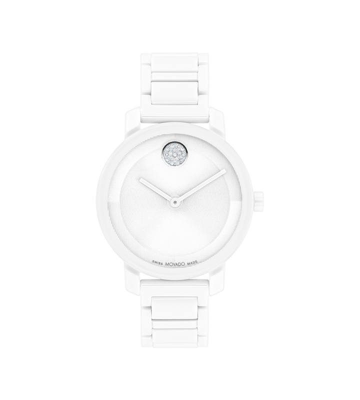 Movado BOLD White Ceramic Watch - Tivoli Jewelers