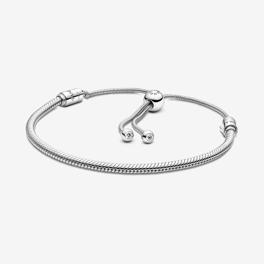 Pandora Moments Snake Chain Slider Bracelet - Tivoli Jewelers
