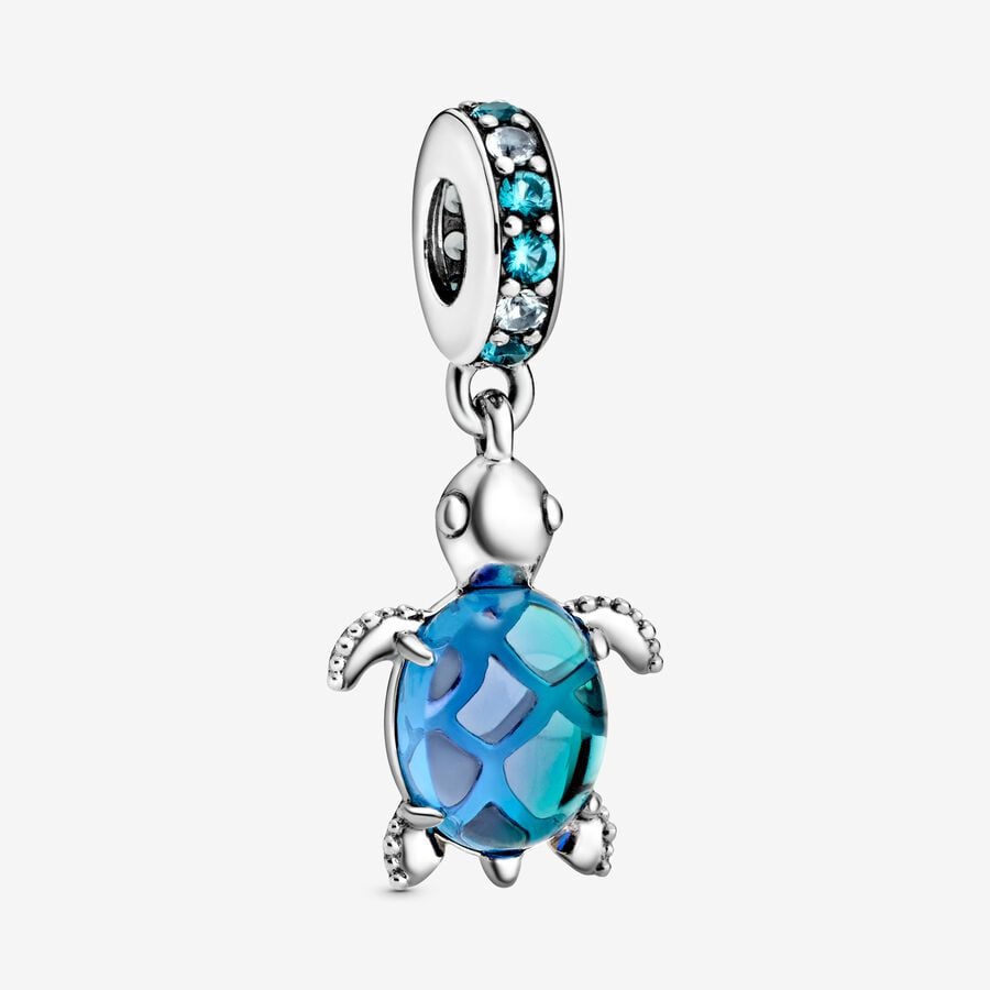 Pandora Murano Glass Sea Turtle Dangle Charm - Tivoli Jewelers