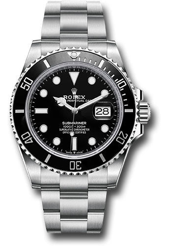 Pre-owned Rolex Steel Submariner Date Watch Black Dial - Tivoli Jewelers