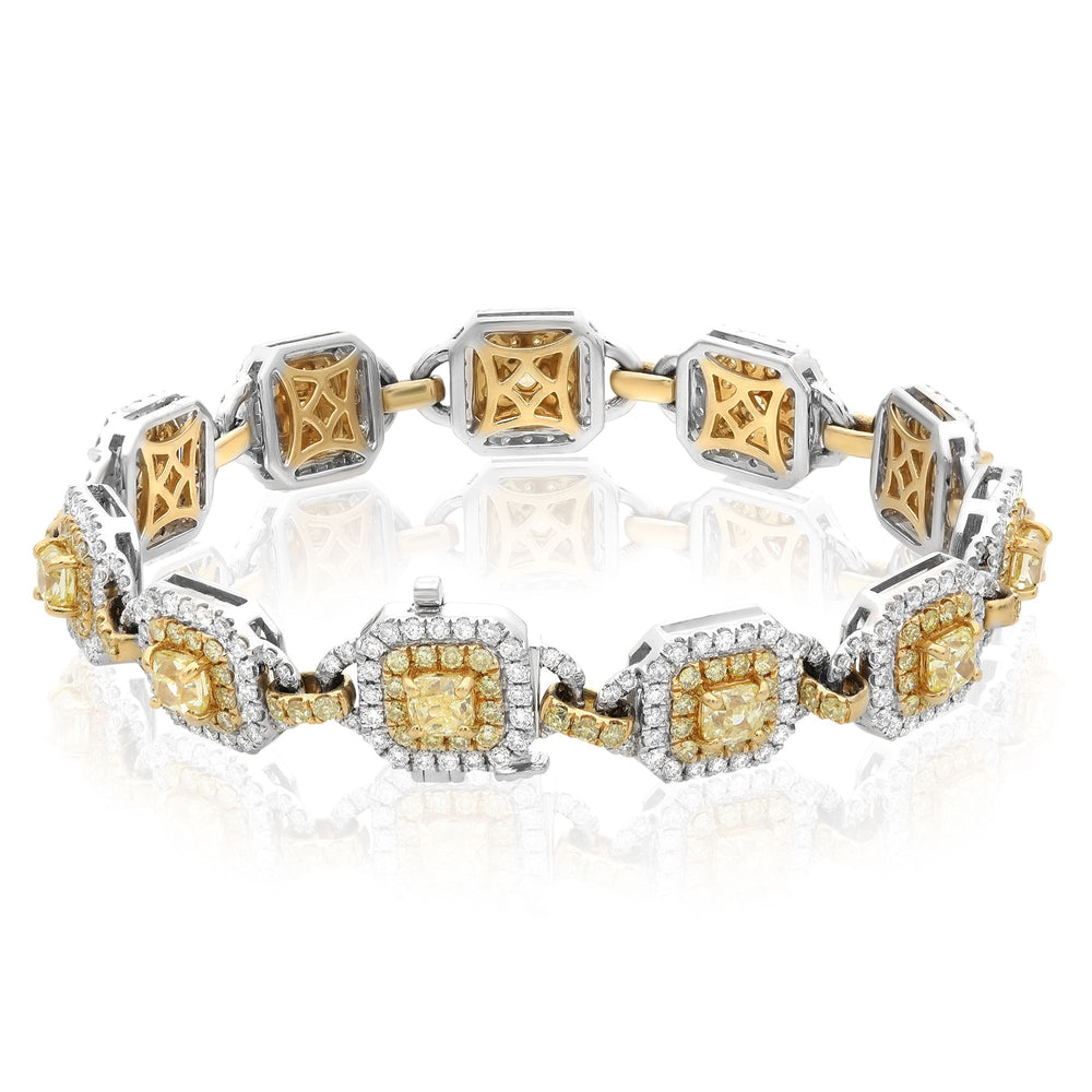 Two Tone Yellow Diamond Bracelet - Tivoli Jewelers